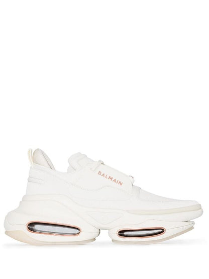 BALMAIN - BBOLD LEATHER SNEAKERS